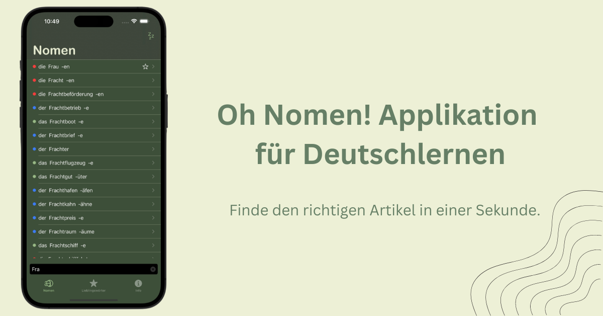 Unsere neue iOS App: Oh Nomen!